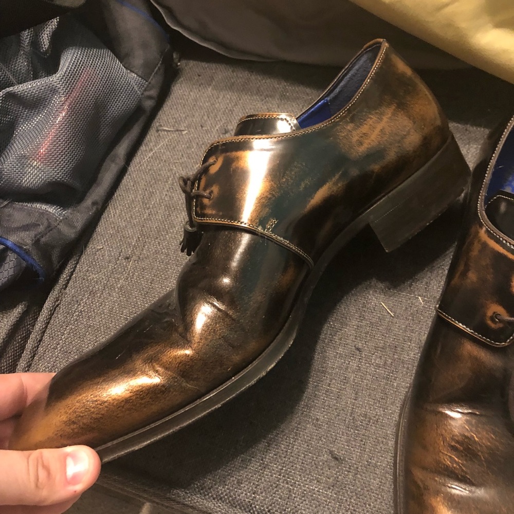 Custom Bronze Shoes - Size 13